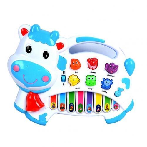 Jouet Éducatif Pour Bébé, Dessin Animé, Vache, Animal, Ferme, Clavier, Piano, Notes De Musique, Cadeau De Noël Et Du Nouvel An