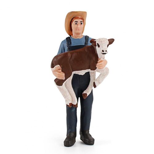 Figurine De Vache En Pvc, Modèle De Bétail Décoratif, Créatif, Attrayant, Simmental, Pour Ferme