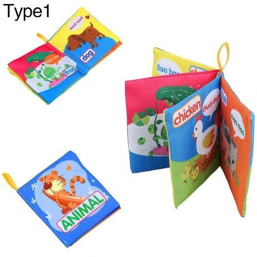 Livre En Tissu Pour Bébé, Développement De L'intelligence Précoce, Jouet Éducatif En Tissu Doux, Livre De Cognition Calme Pour Enfants