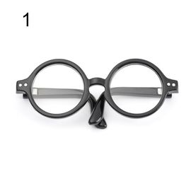 Lunettes En Peluche Pour Poupée Blythe, Jouets Miniatures En Plastique, Lentilles Claires, Cadre Rond Léopard, Accessoires