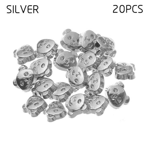 Mini Boucles Panda Pour Bricolage, 20 Pièces De 5mm, Petits Boutons Pour Vêtements De Poupée, Sac, Chaussures, Vêtements Décoratifs, Accessoires De Couture