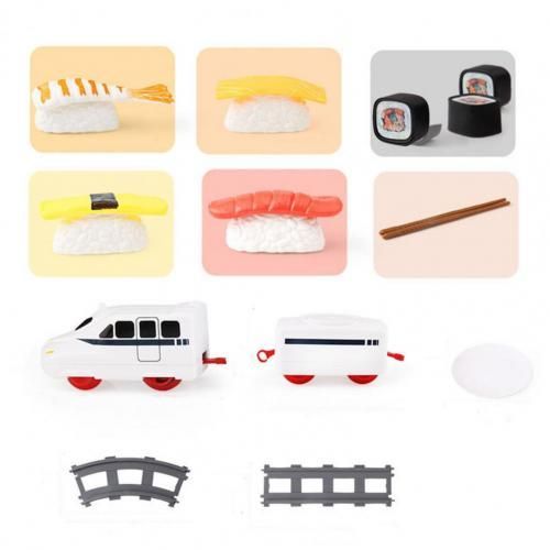 Train De Sushi En Plastique De Couleur Vive Pour Enfant En Bas Âge, Avec Des Rails De Train Réalistes, Cadeau Idéal