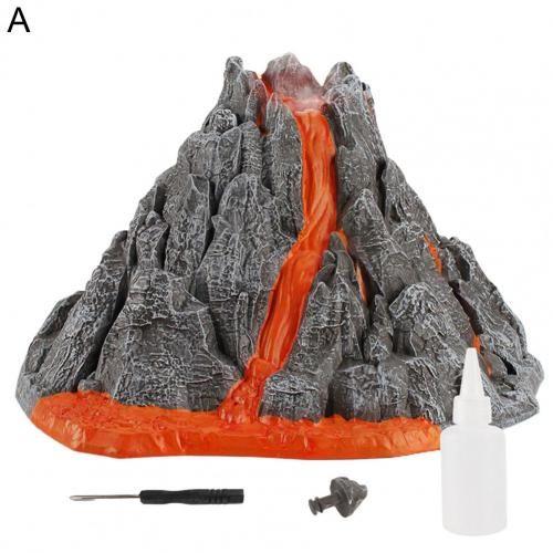 Jouet Imitation Volcanique Pour Enfants, Monde De Dinosaures Interactifs Amusants, Modèle Volcanique