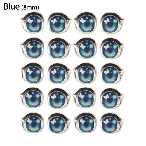 Autocollants De Cils Longs Papillon, 10 Paires, Accessoires Pour Bricolage, Figurine, Visage, Orgue, Pâte D'argile