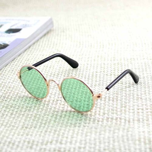 Lunettes De Soleil Rondes Roses Pour Fille Américaine, Accessoires De Poupée, Jouet Photo, Accessoire Pour Chien Et Chat, 1 Pièce