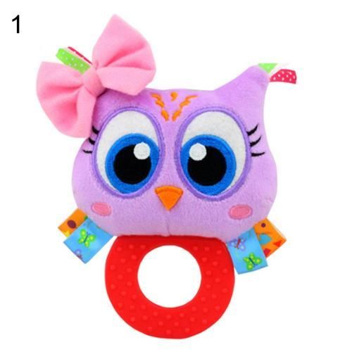 Hochet De Dentition Éducatif Pour Nouveau-Né, Jouet En Peluche, Chien, Dessin Animé, Animal, Raisin À La Main, Bb, 1 Pièce