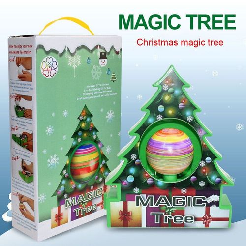 Arbre Magique De Noël Peint À La Machine, Décoration De Noël, Bricolage, Boule De Peinture Électrique, Cadeaux De Décoration
