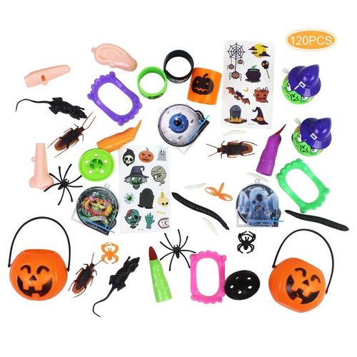 Jouets De Fête D'halloween Pour Enfants, 120 Pièces, Ensemble De Jouets Délicats Pour Halloween, Festival Fantôme, Jouets Anti-Stress, Couleur Aléatoire