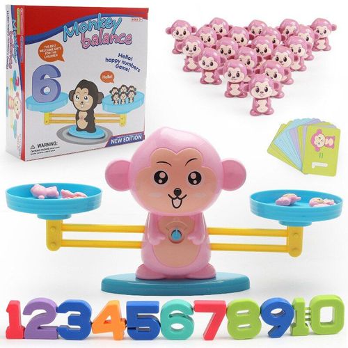 3types De Singe Chien Balance Cool Jeu De Maths, Apprentissage Amusant Jouets Éducatifs Pour Enfants Garçon Jouets Montessori Juguetes Bebe