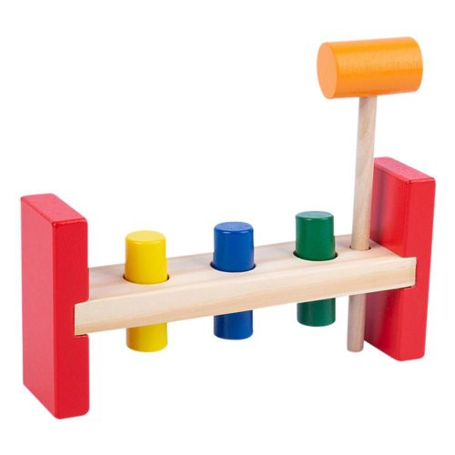 Banc De Frappe En Bois Avec Marteau, Jouets Pour Enfants D'âge Préscolaire, Boîte D'entretien Des Outils Multifonctionnelle, Combinaison D'écrou Pour Bébé, Cadeau D'anniversaire