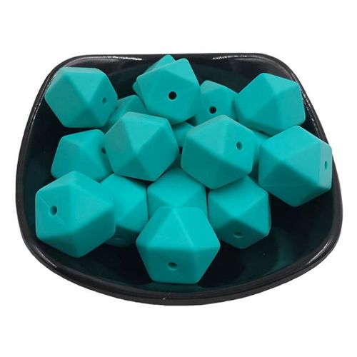 Perles De Dentition Rondes Colorées En Silicone, 14mm, Collier De Sucette Pour Bébé, Soins Buccaux, Perles Molaires De Qualité Alimentaire Sans Bpa