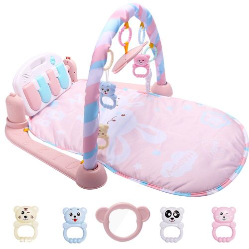 Tapis De Jeu Éducatif Avec Clavier De Piano Pour Bébé, Berceuse Avec Musique, Gymnastique Et Activité Rampante Pour Enfant De 0 À 12 Mois,