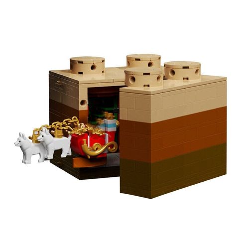 Blocs De Construction De Maison, Ville, Village D'hiver, Joyeux Noël, Père Noël, Briques, Jouets Pour Enfants, Cadeau, 2021