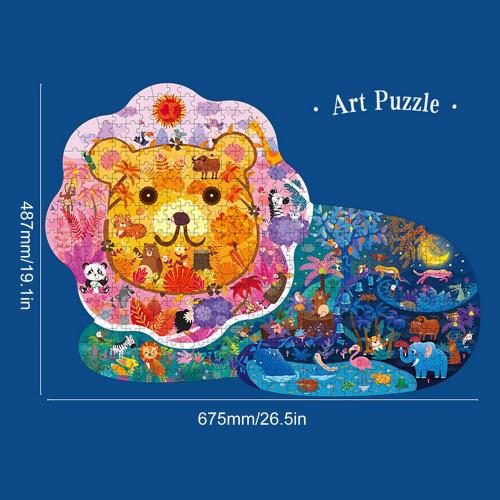 Puzzle Éducatif En Forme D'animal Pour Adultes, Dinosaure, Lion, Dauphin, Jouets Amusants Et Populaires Pour Enfants, Cadeau