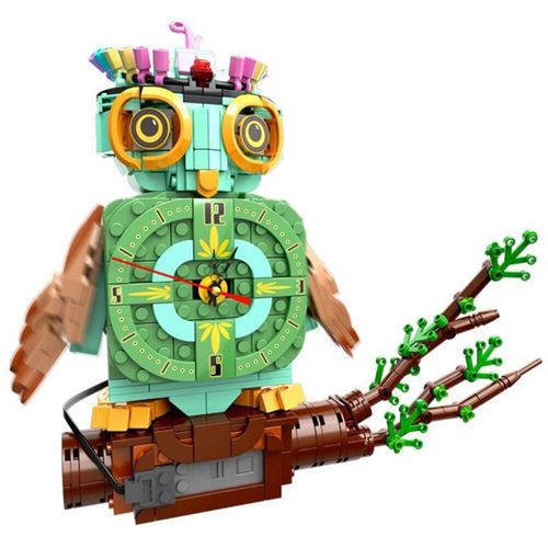 Jouet Éducatif Pour Enfants, Blocs De Construction, Animal, Hibou, Réveil, Créativité, Ville, 2021