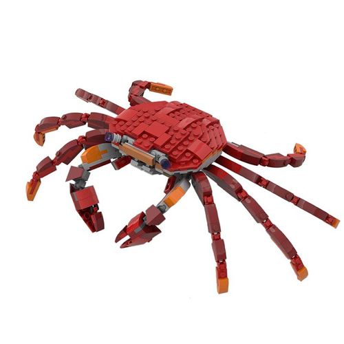 Blocs De Construction En Forme De Crabe Du Jurassique, 30cm, Jouet Pour Enfant, Création D'un Zoo, Animal, Aquarium, Modèle Moc, Diy, 2021