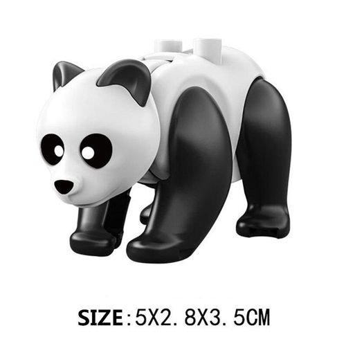 Blocs De Construction En Forme De Tigre, Zoo, Ville, Animal, Vache, Bétail, Cheval, Requin, Baleine, Ours, Panda, Jouets, Cadeau De Noël, Vente Unique