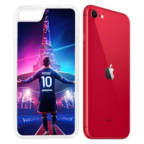 Coque Pour Iphone 8 - Messi Psg Paris Tour Eiffel