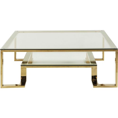 Table Basse Rush 120x120cm Dorée Kare Design