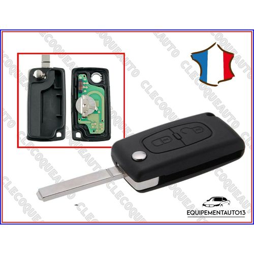 Cle Électronique Vierge 0523 Ask Pour Citroen C4 C5 Peugeot 407 À Programmer