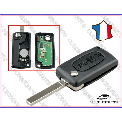 Clé 3 Bouton Avec Circuit 536 Ask Pour C2 C3 C4 Picasso Berlingo À Programmer