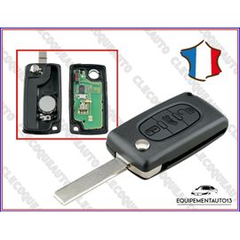 Clé Vierge 3 Boutons Pour Peugeot 207 307 Partner Citroen C4 Picasso Berlingo