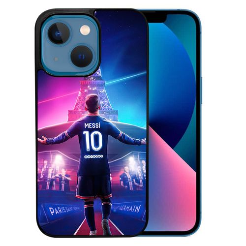 Coque Pour Iphone 13 - Messi Psg Paris Tour Eiffel