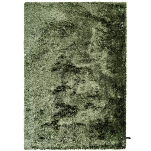 Tapis Shaggy À Poils Longs Whisper Vert 140x200 Cm - Tapis Doux Pour Salon