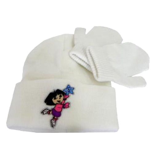 Set Bonnet Et Moufles Bébé Dora L'exploratrice
