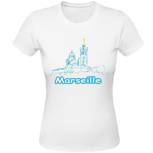 Tee Shirt Blanc Femme Marseille