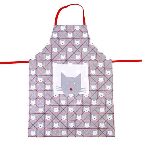 Tablier Adulte En Coton Chat