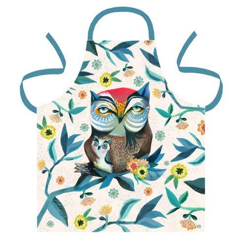 Tablier En Coton Décoré The Owl And Owlet Par Allen