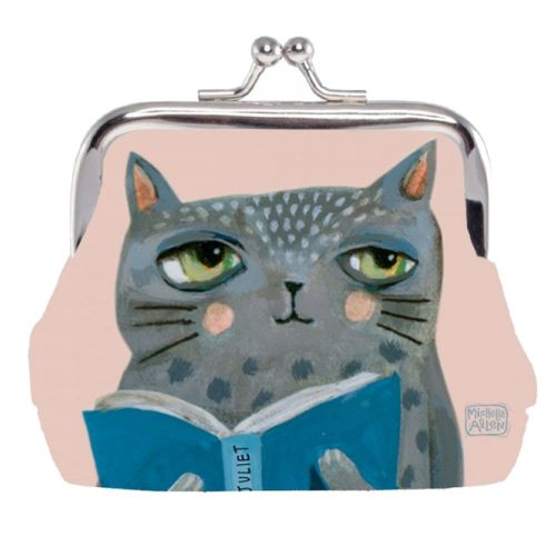 Petit Porte monnaie Read - Chat par Michelle Allen