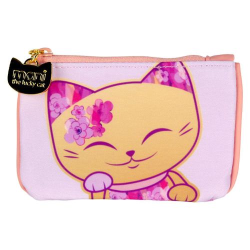 Petit porte-monnaie Mani The Lucky Cat - Rose