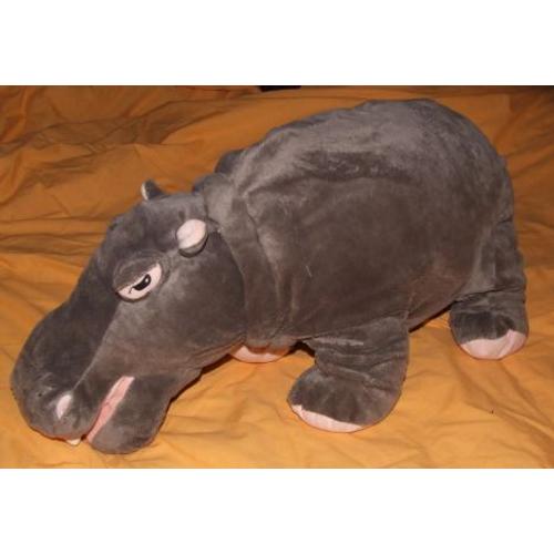 Hippopotame Ikea Gris Peluche 65 Cm 