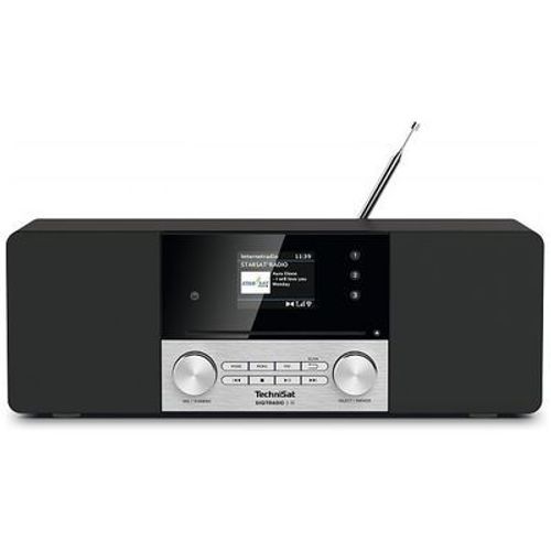 TECHNISAT DigitRadio 3 IR, Noir / Argent (0000/3956) - 20W RMS - radio FM/DAB+/Internet - Lecteur CD