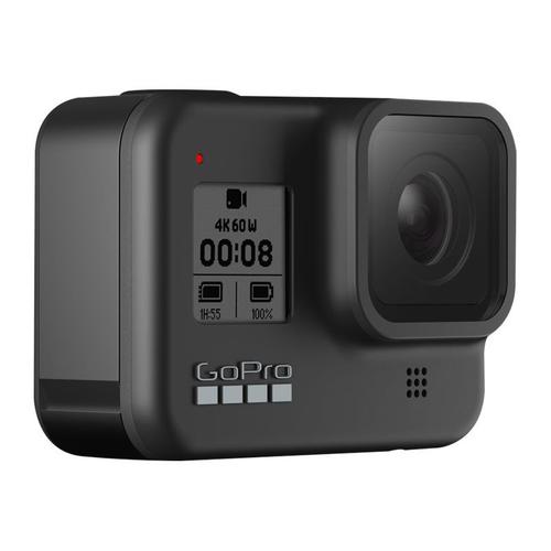 GoPro HERO8 Black - Caméra de poche - 4K / 60 pi/s - 12.0 MP - Wireless LAN, Bluetooth - sous-marin jusqu'à 10 m
