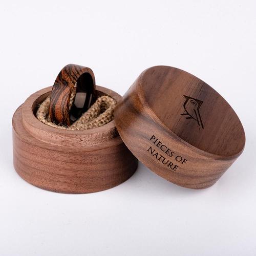 Bague De Mariage En Bois Fait À La Main Pour Homme Et Femme, Bijoux Cadeau De Noël 6.5 Gsp09-J