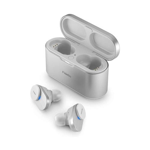 Philips Fidelio T1 - Écouteurs sans fil avec micro - intra-auriculaire - Bluetooth - Suppresseur de bruit actif - blanc