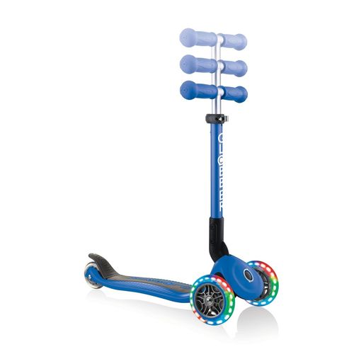 Globber Junior Pliable Avec Lumières Bleu