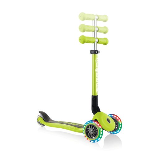 Globber Junior Pliable Avec Lumières Vert