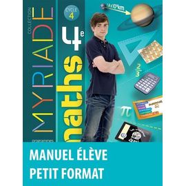 Maths 4e Myriade - Manuel De L'élève
