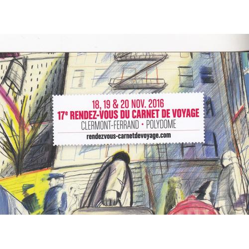 Carte Postale Kebbi Yann Festival Carnet De Voyage Clermont-Ferrand 2016