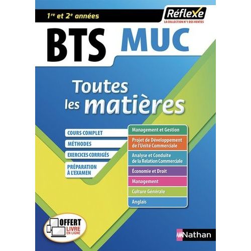 Bts Management Des Unités Commerciales (Muc) 1re Et 2e Années