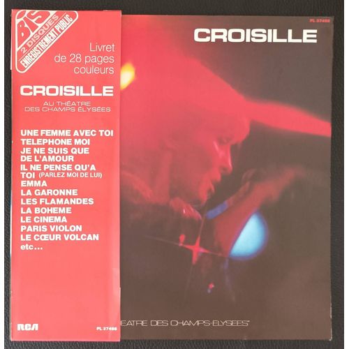 Nicole Croisille " Au Théâtre Des Champs-Élysées (Enregistrement Public ) Album Double Disques + Livret + Bandeau Commercial D'origine /2 Lp + Booklet + Original Commercial Headband Boutique Axonalix