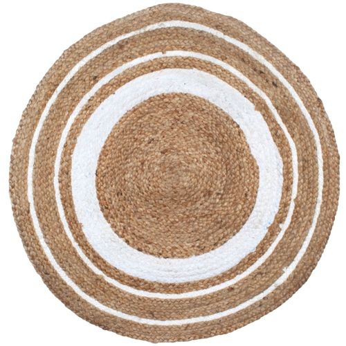 Tapis Rond En Jute 90 X 90 Cm