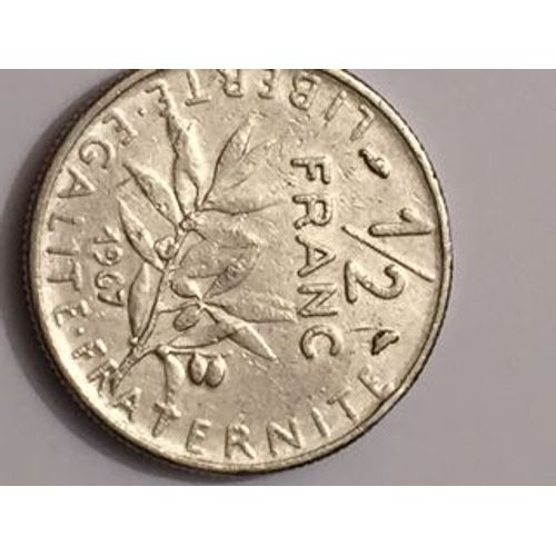 Pièce Un Demi Franc Type Semeuse