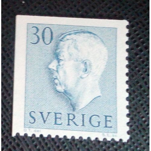 Timbre Suede Yt 464c Le Roi Gustave Vi Adolf 1961 ( 031105 )