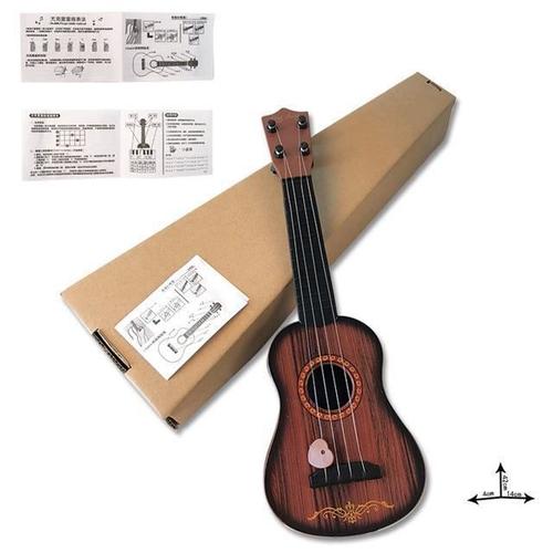 Instrument de musique pour enfants Jouet ukulélé à quatre cordes pour fil  de simulation Jouant de la musique petite guitare