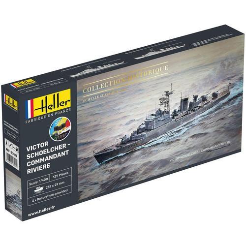 Maquette Bateau : Collection Historique : Starter Kit : Victor Schoelcher - Commandant Riviere-Heller